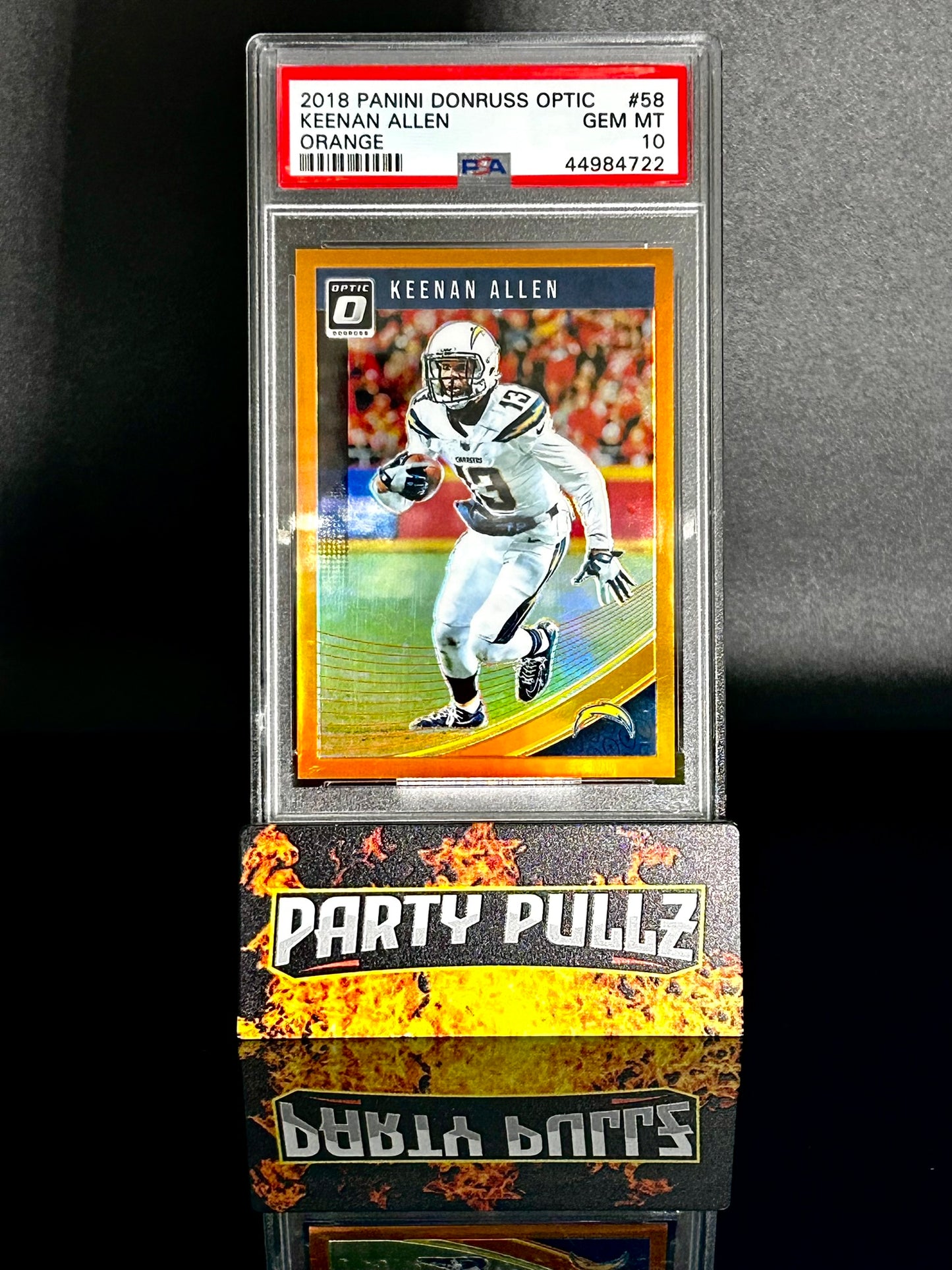 2018 Panini Donruss Optic #58 Keenan Allen Orange 185/199 PSA 10