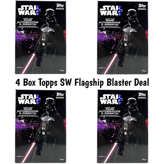 4 Box 2023 Topps SW Flagship Blaster Deal