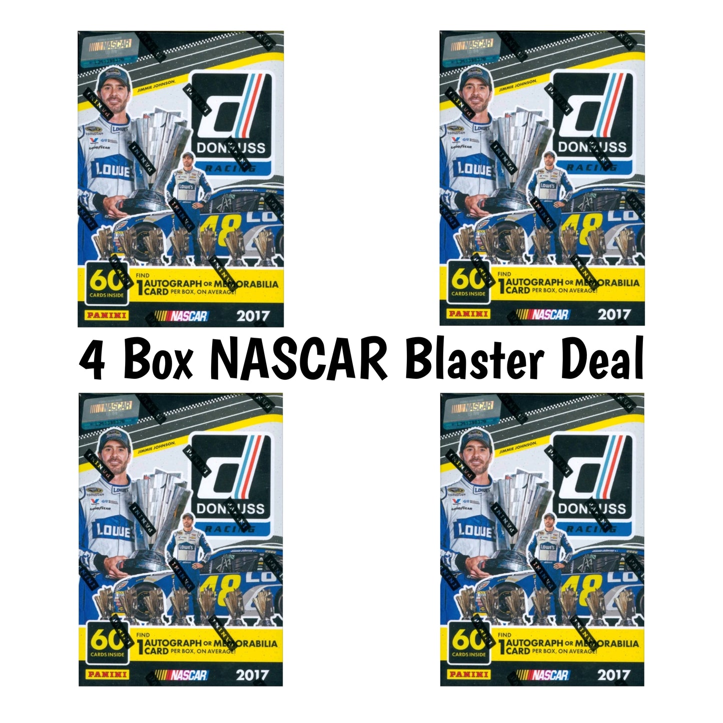 4 Box 2017 Donruss NASCAR Racing Blaster Deal