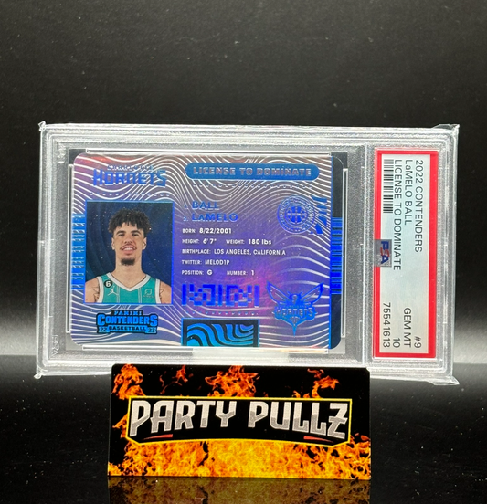 2022 Contenders #9 LaMelo Ball License To Dominate Gem Mint PSA 10