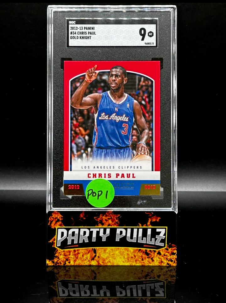 2012-13 Panini #34 Chris Paul Gold Knight SGC 9 POP 1