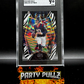 2021 Panini Select #165 Davis Mills RC Zebra Die-Cut Prizm SGC 9