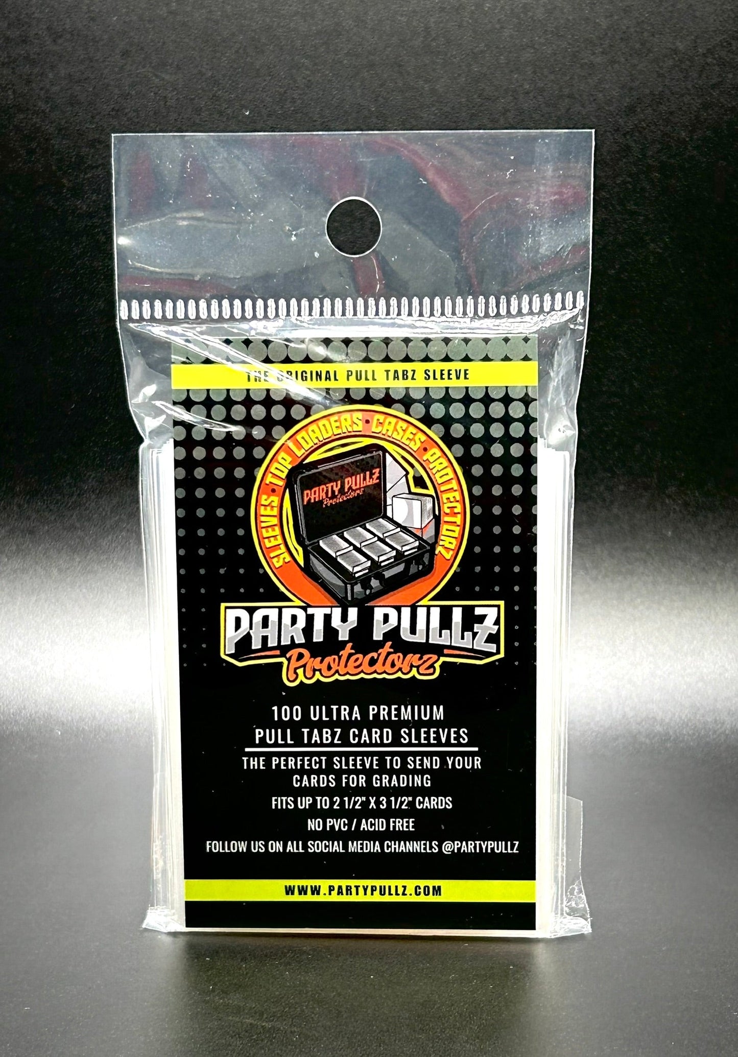 Party Pullz Protectorz Ultra Premium Trading Card Pull Tabz Sleeves "20 Packs"